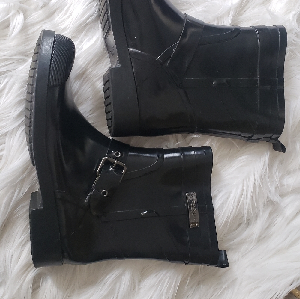 Coach rubber boots